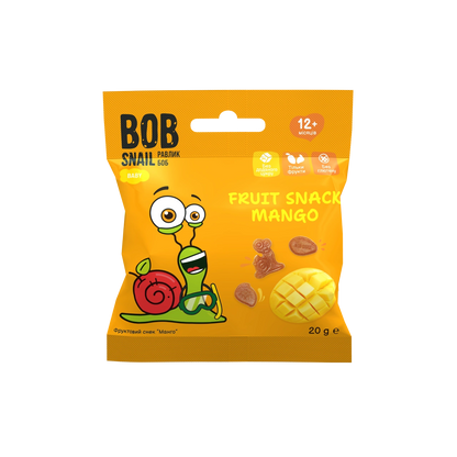 Bob Snail Fruit Snack Mango 20g — BambiniJO Jordan