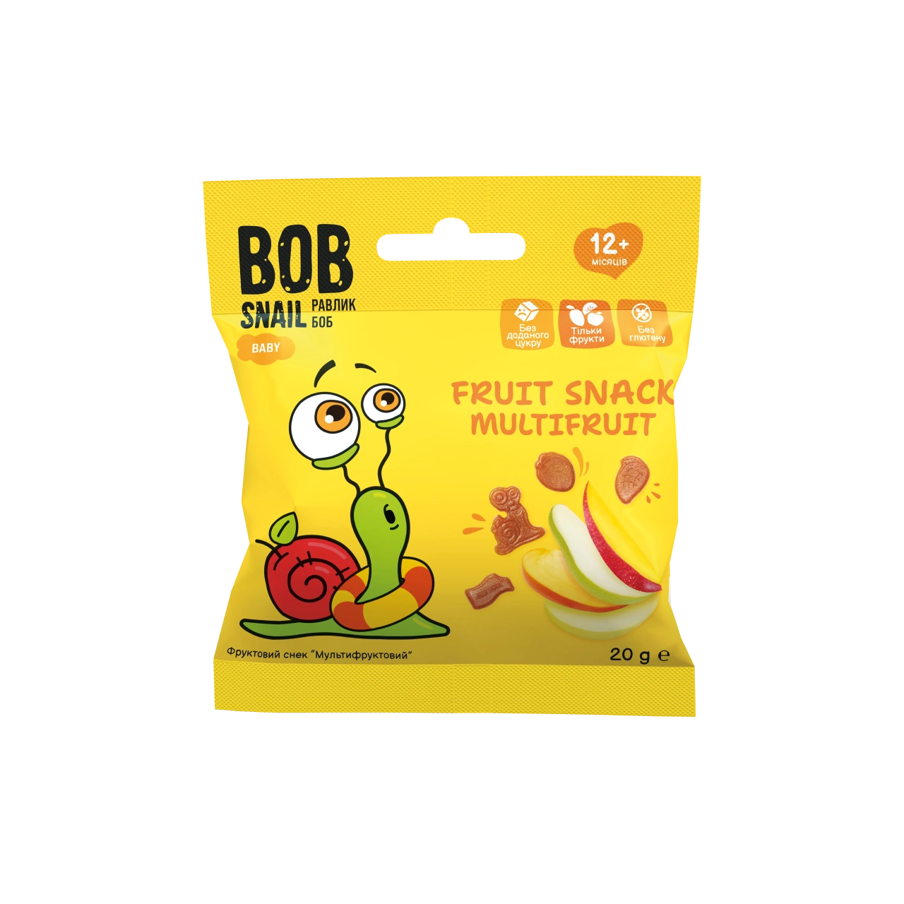 Bob Snail - Fruit Snack Multifruit | 20g | 12M+