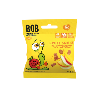 Bob Snail Fruit Snack Multifruit 20g — BambiniJO Jordan