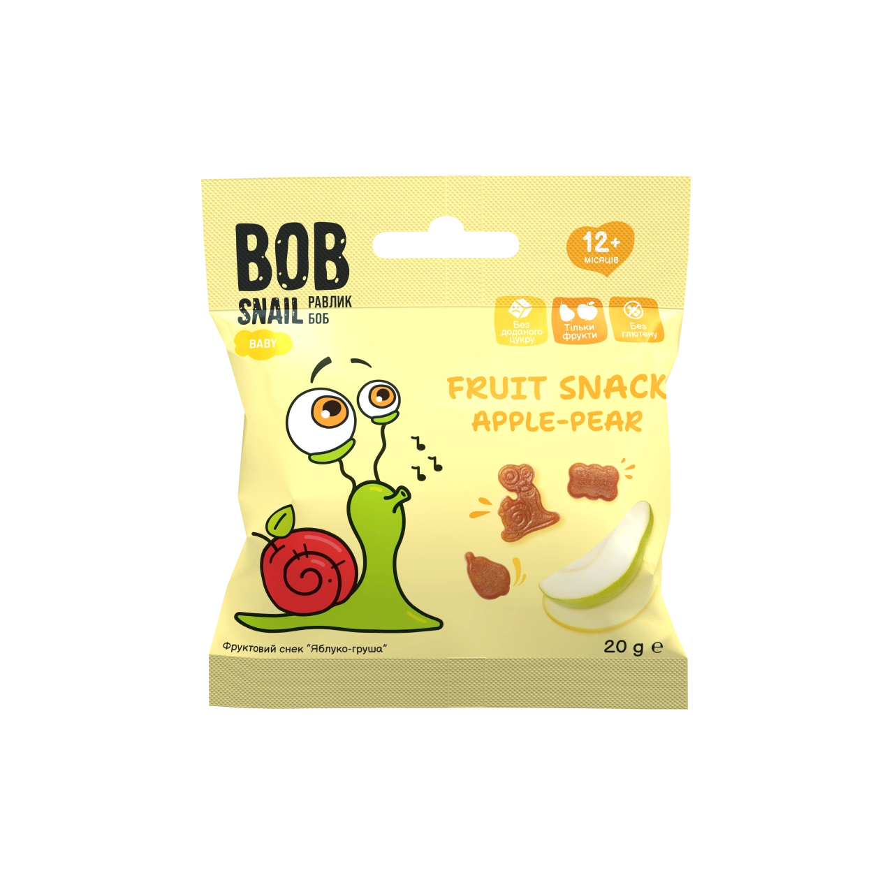 Bob Snail Fruit Snack Apple & Pear 20g — BambiniJO Jordan