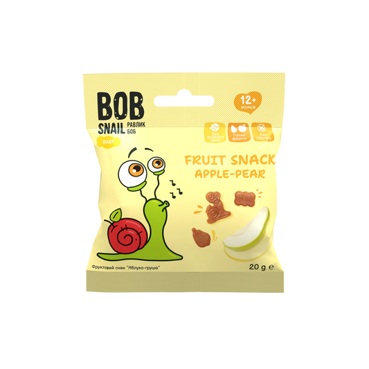Bob Snail Fruit Snack Apple & Pear 20g — BambiniJO Jordan