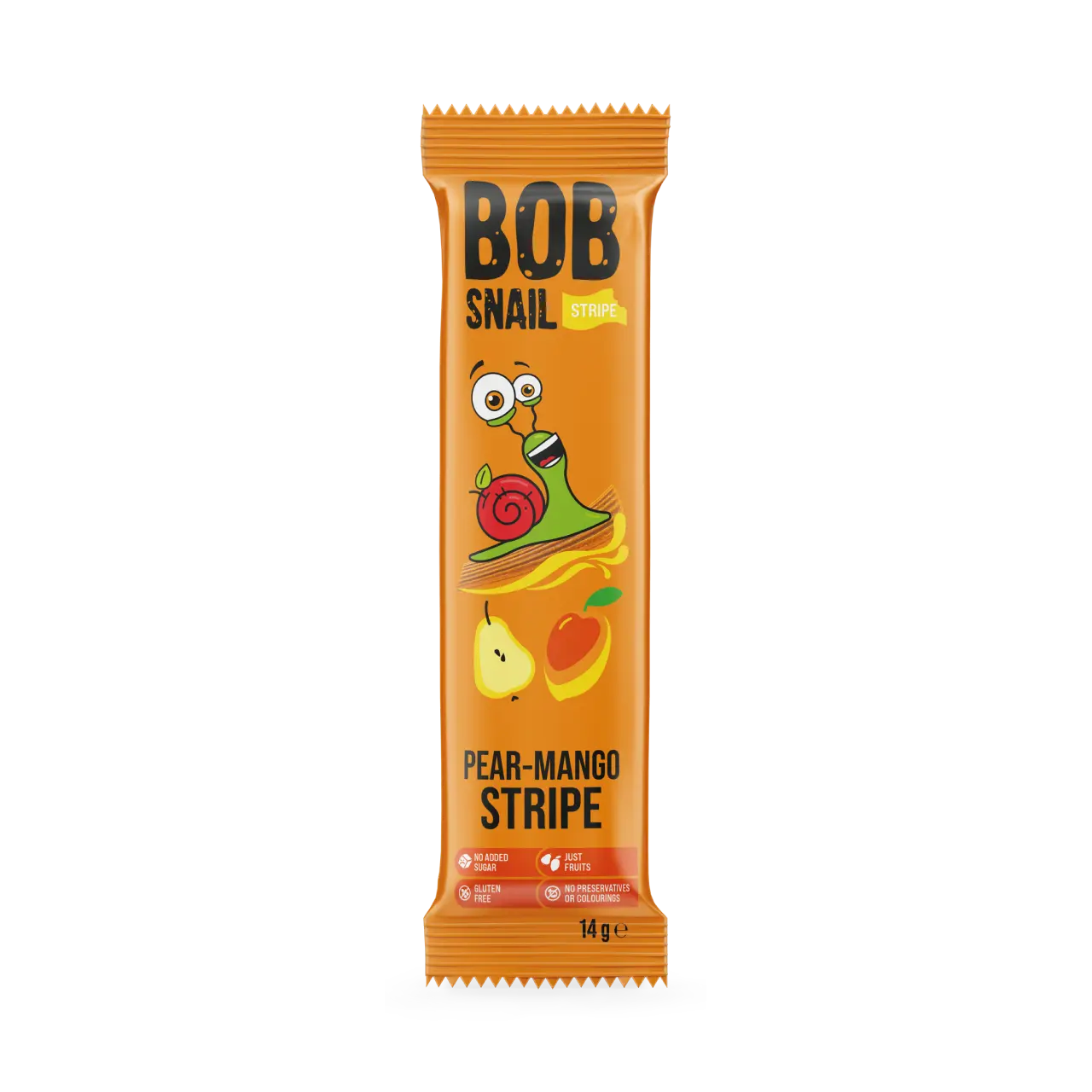 Bob Snail Fruit Stripe Pear & Mango 14g — BambiniJO Jordan