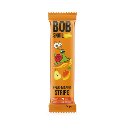 Bob Snail Fruit Stripe Pear & Mango 14g — BambiniJO Jordan