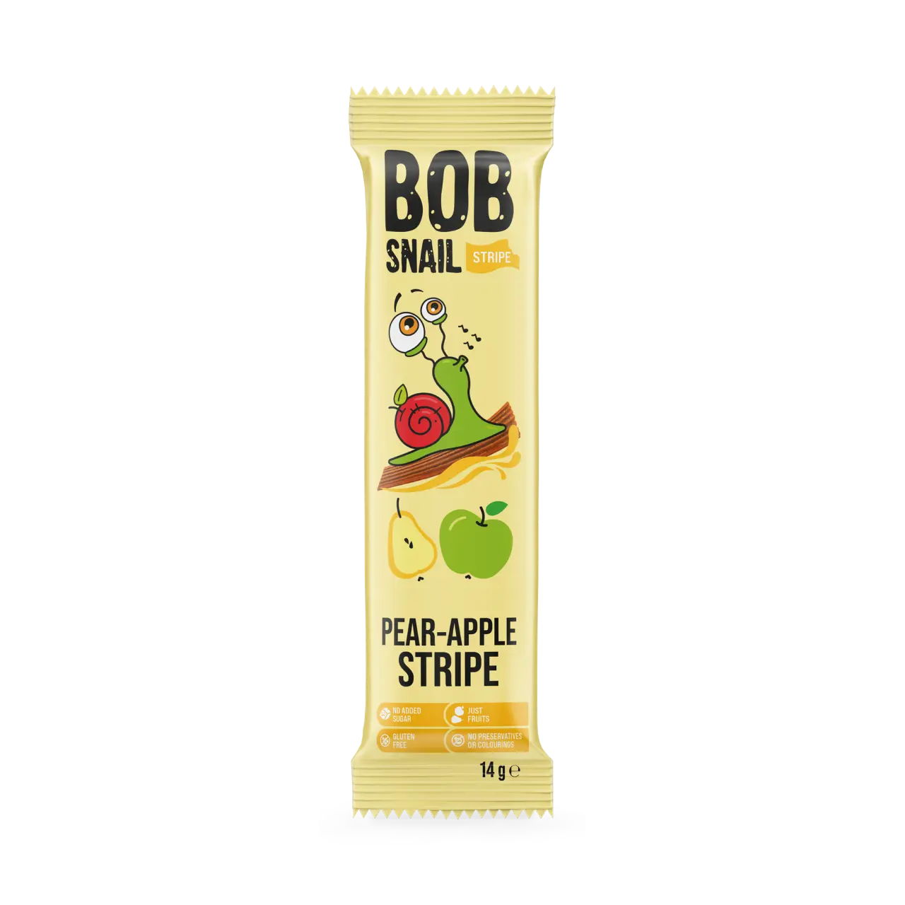 Bob Snail Fruit Stripe Pear & Apple 14g — BambiniJO Jordan