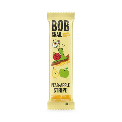 Bob Snail Fruit Stripe Pear & Apple 14g — BambiniJO Jordan