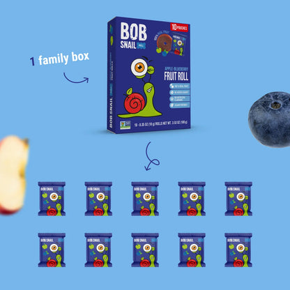 Bob Snail Fruit Roll Apple & Blueberry 100g — BambiniJO Jordan
