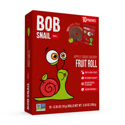 Bob Snail Fruit Roll Apple & Sour Cherry 100g — BambiniJO Jordan