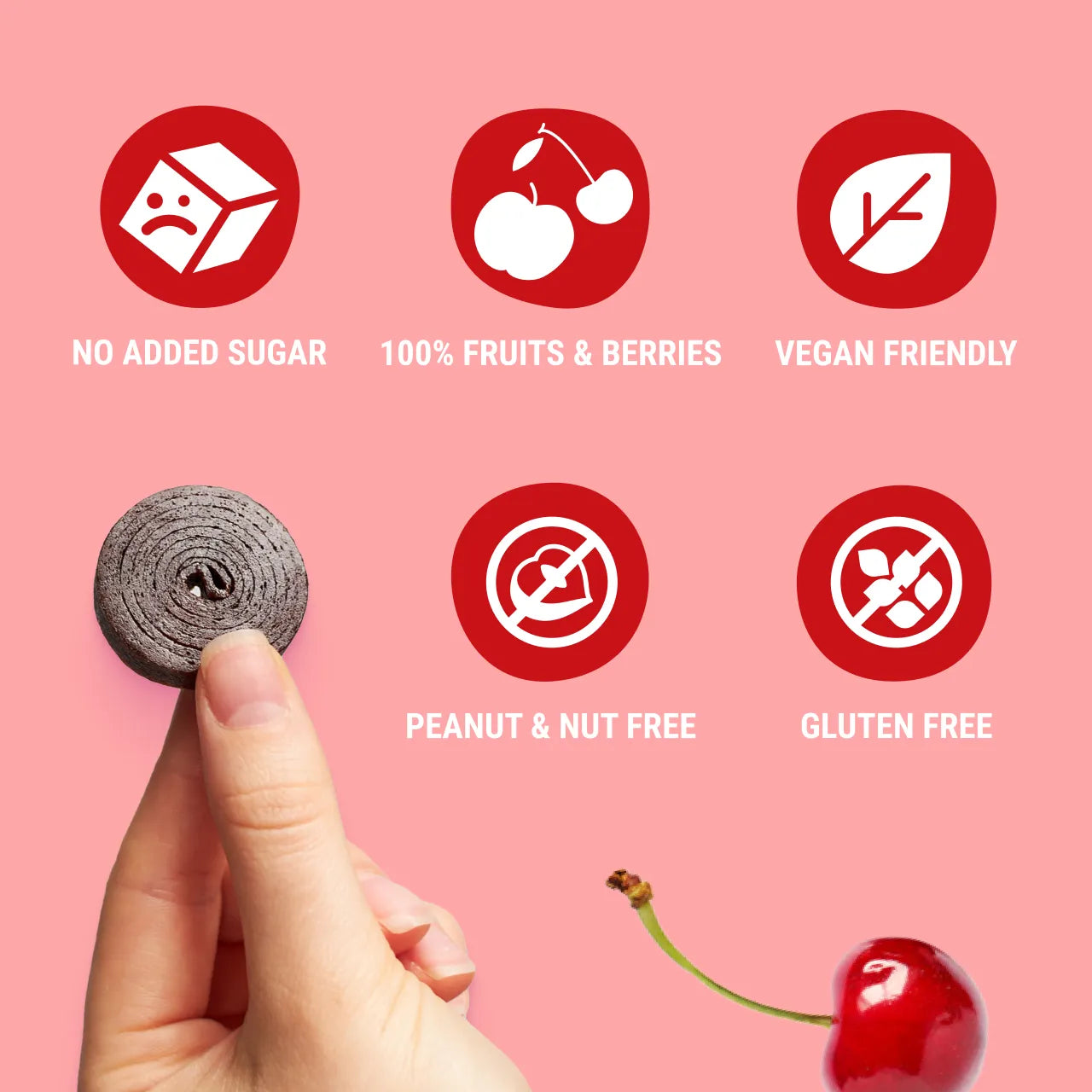 Bob Snail - Fruit Roll Apple & Sour Cherry | 100g Bob Snail - Fruit Roll Apple & Sour Cherry | 100g