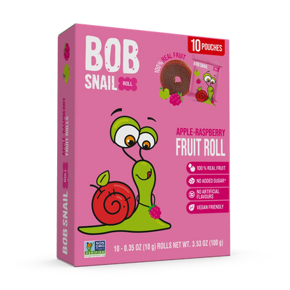 Bob Snail Fruit Roll Apple & Raspberry 100g — BambiniJO Jordan