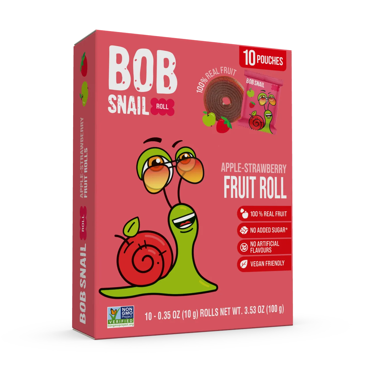 Bob Snail Fruit Roll Apple & Strawberry 100g — BambiniJO Jordan