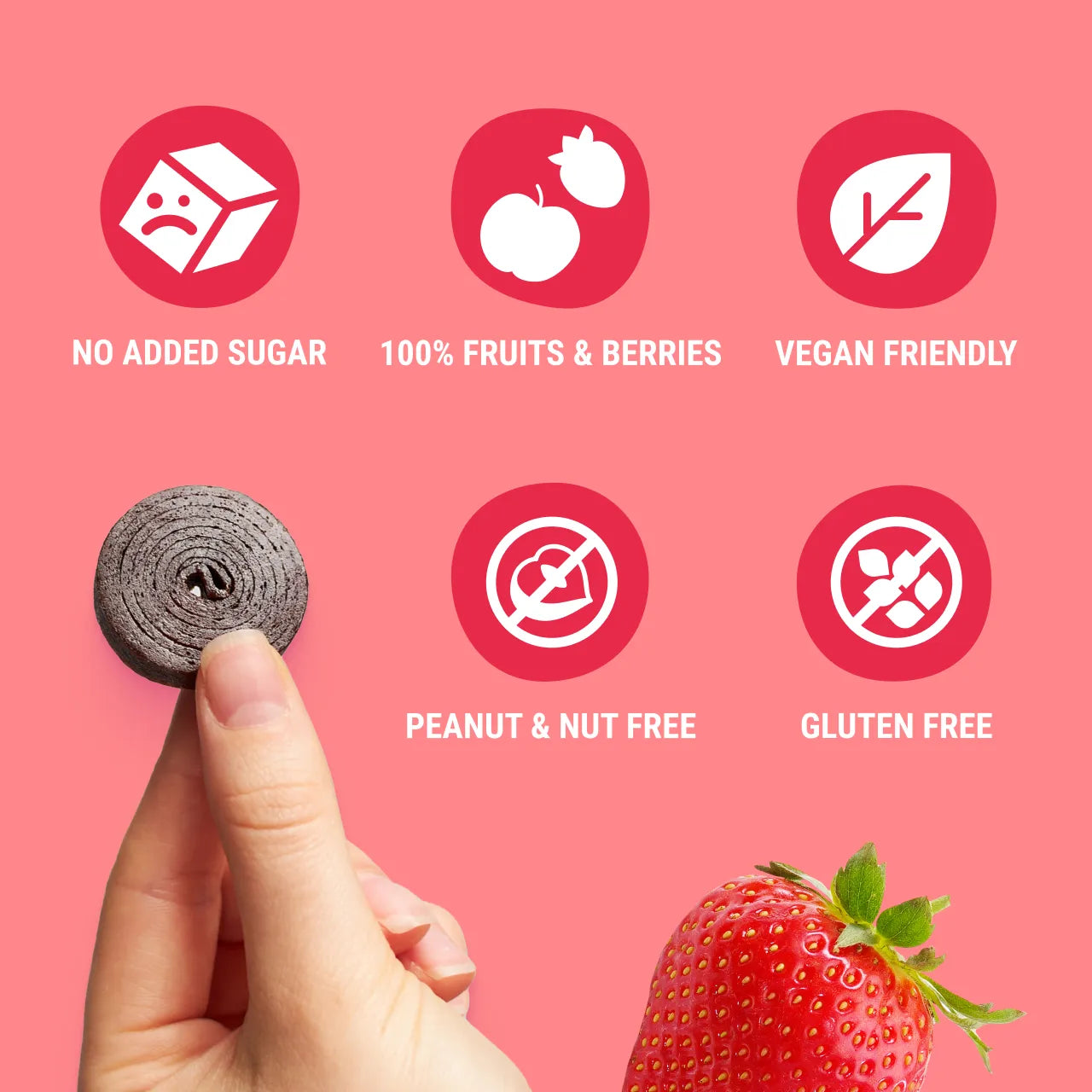 Bob Snail Fruit Roll Apple & Strawberry 100g — BambiniJO Jordan