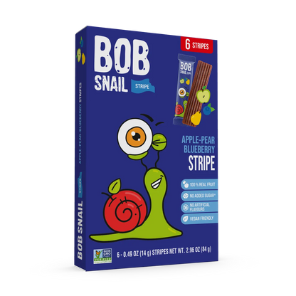 Bob Snail Fruit Stripes Apple, Pear & Blueberry 84g — BambiniJO Jordan