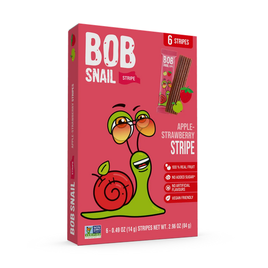 Bob Snail Fruit Stripes Apple & Strawberry 84g — BambiniJO Jordan