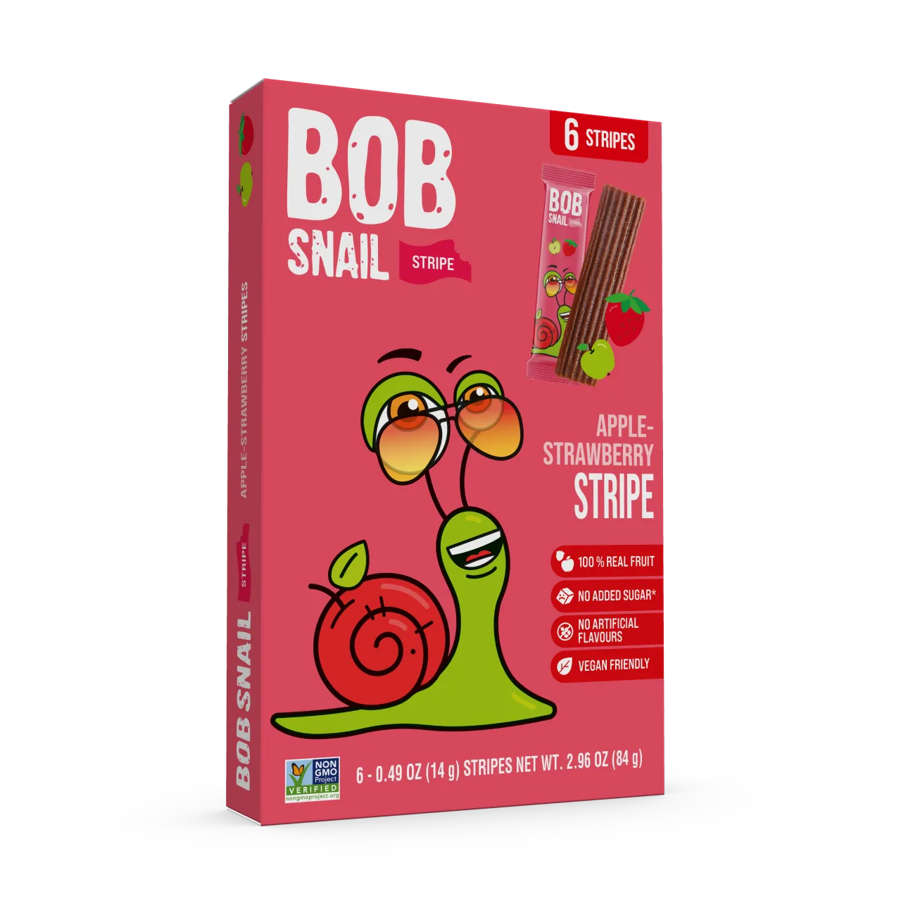 Bob Snail Fruit Stripes Apple & Strawberry 84g — BambiniJO Jordan