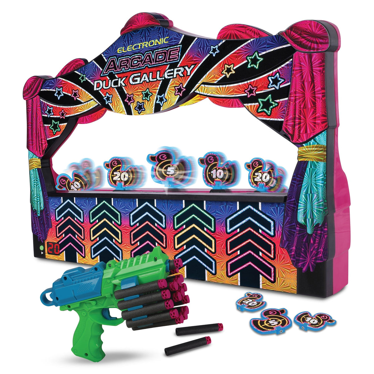 Ambassador - Electronic Arcade Duck Shooting Gallery | Hyper Neon Black Series