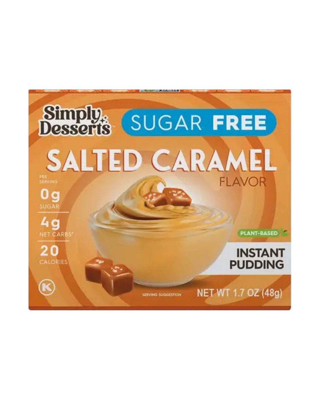 Simply Delish Sugar Free Salted Caramel Instant Pudding 48g sachet