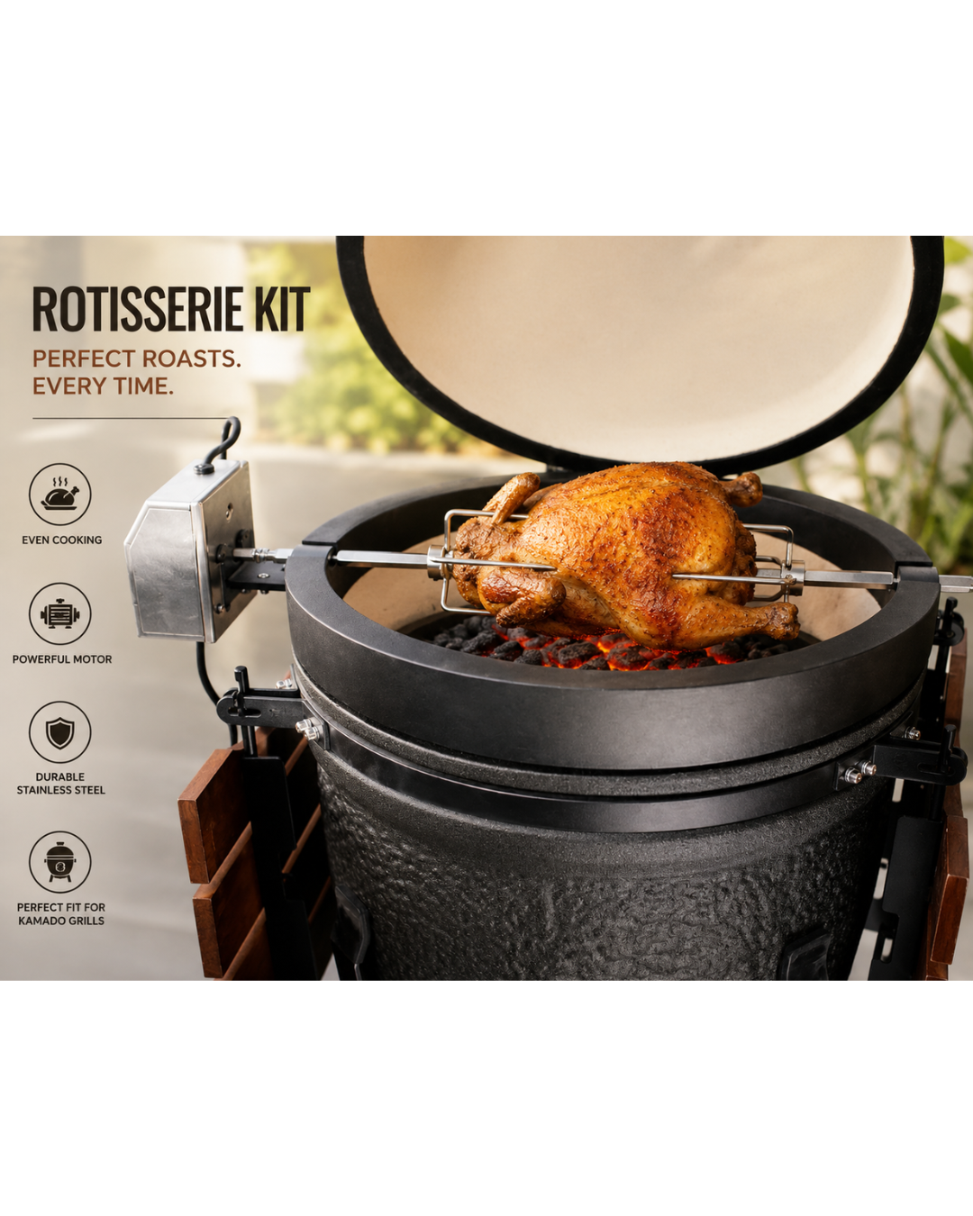 Rotisserie set size 26"