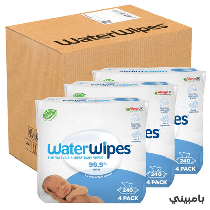 WaterWipes | Baby Wipes | Value Pack Box | 12x60 Wipes