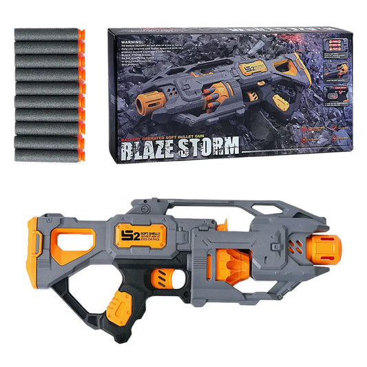 Blaze Storm - Battery-Operated Soft Bullet Gun With 20pcs Soft Bullets | 6Y+