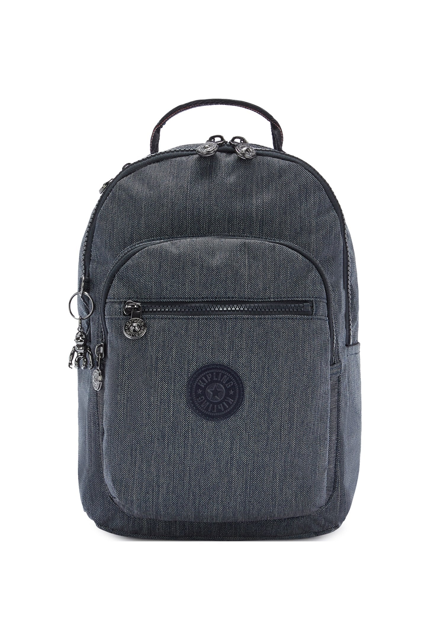 Kipling SEOUL S Active Denim backpack front view