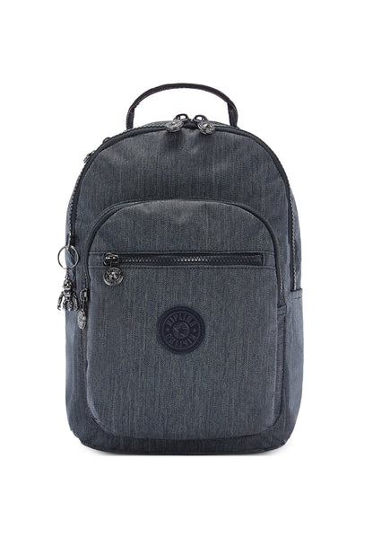 Kipling SEOUL S Active Denim backpack front view