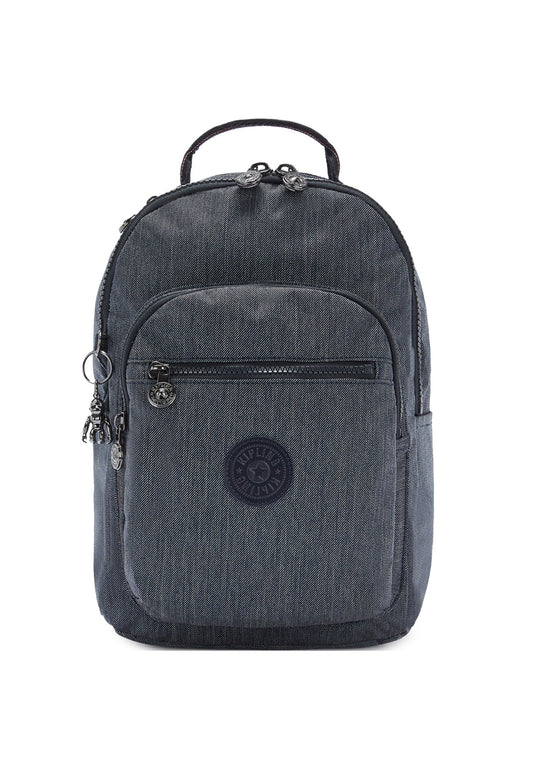 Kipling SEOUL S Active Denim backpack front view