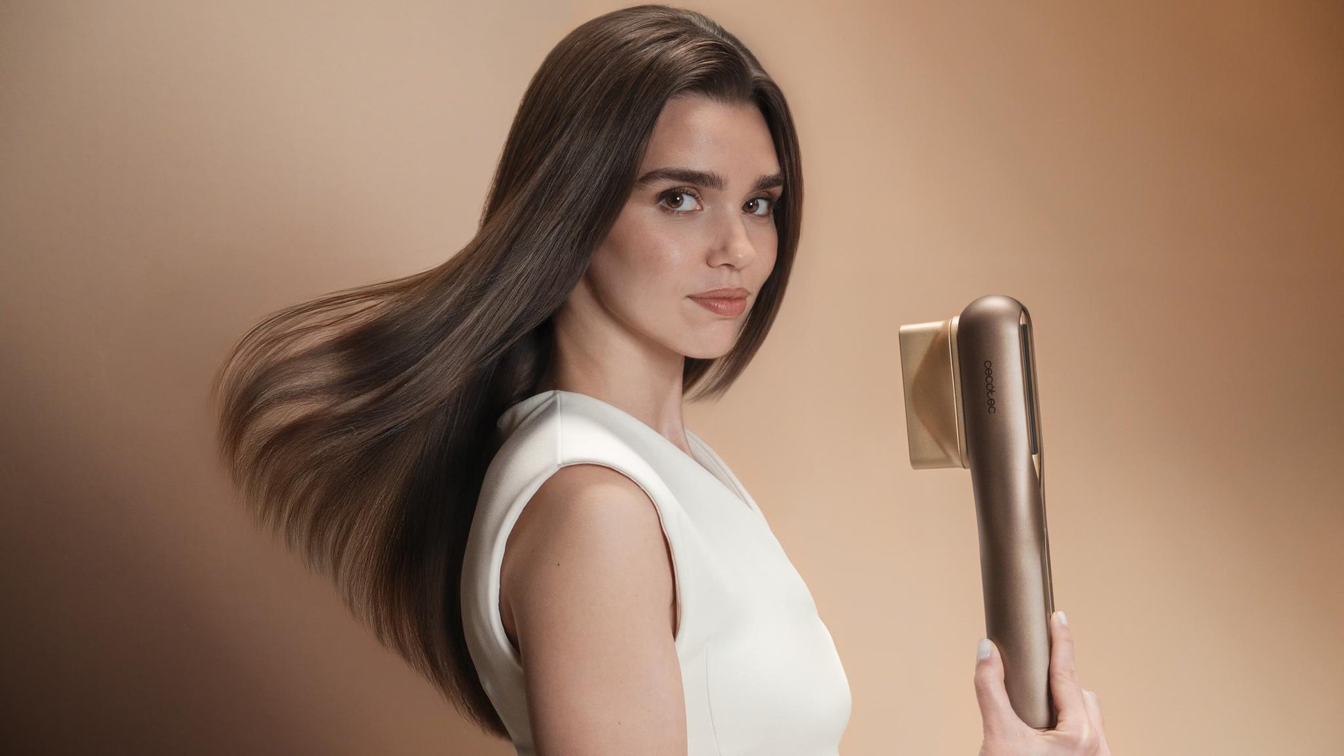 Cecotec AirLisse 2in1 ForceDry Champagne straightener