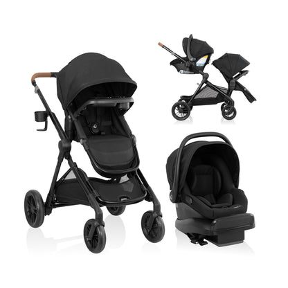 Evenflo Pivot Xpand NXT Travel System Coal Black