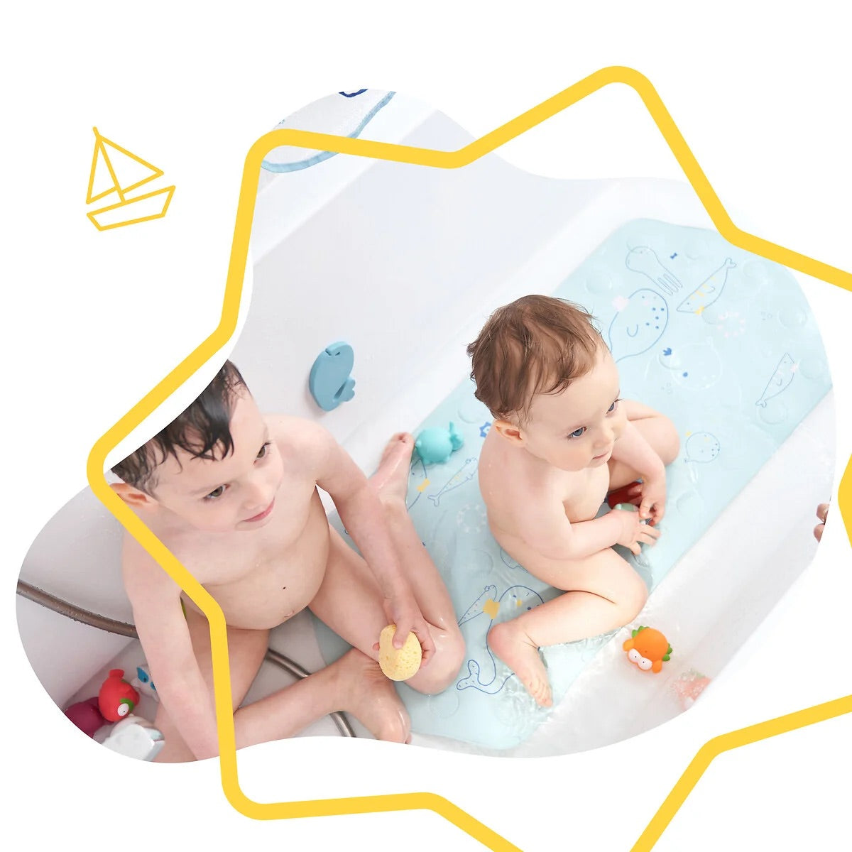 Babymoov - Non-Slip XXL Bath Mat With Temperature Indicator Babymoov - Non-Slip XXL Bath Mat With Temperature Indicator