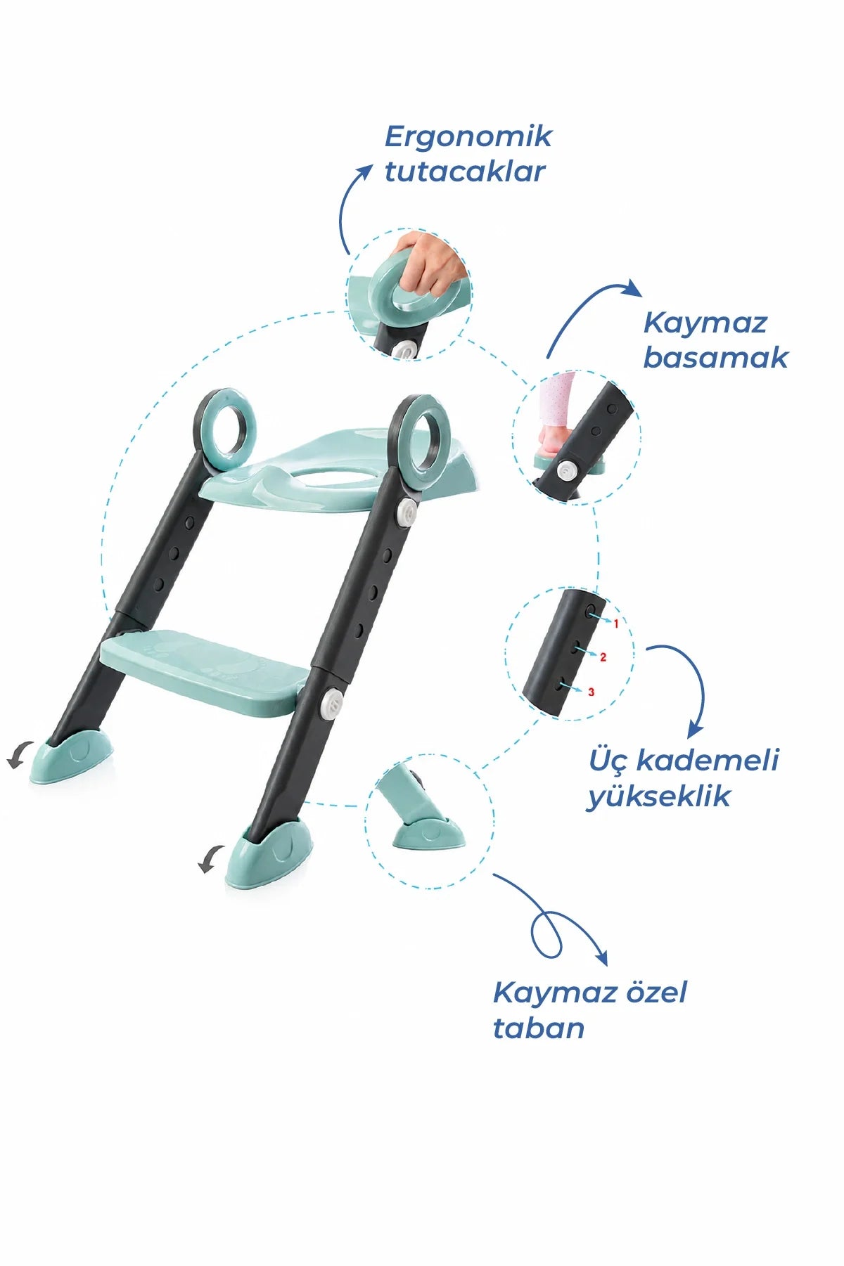 BabyJem Stepstool Potty Mint