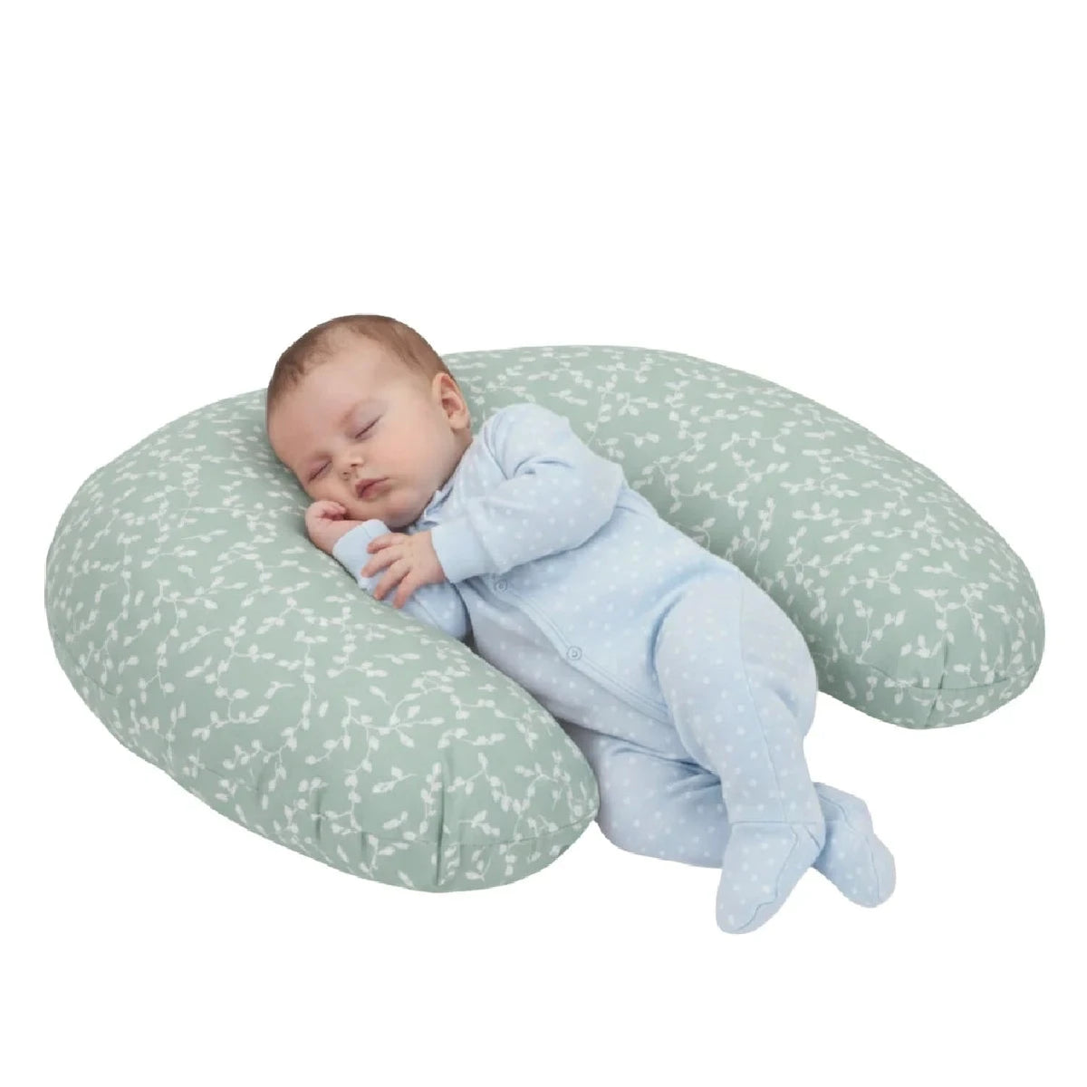 BabyJem Nursing & Baby Positioner Pillow Floral Green