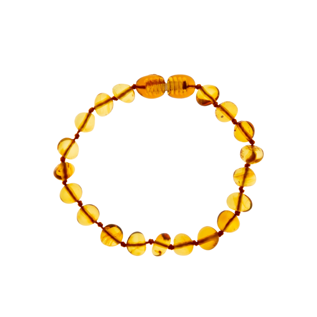 BabyJem Amber Teething Wristband Light Honey
