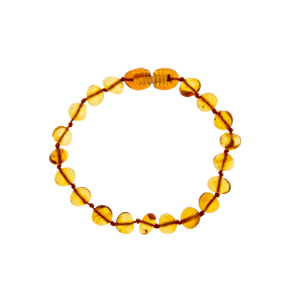 BabyJem Amber Teething Wristband Light Honey