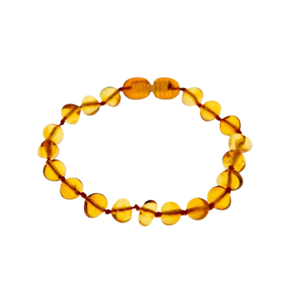 BabyJem Amber Teething Wristband Light Honey