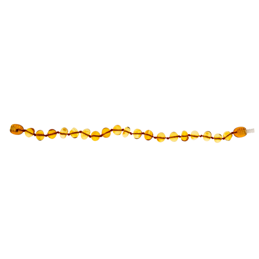 BabyJem Amber Teething Wristband Light Honey