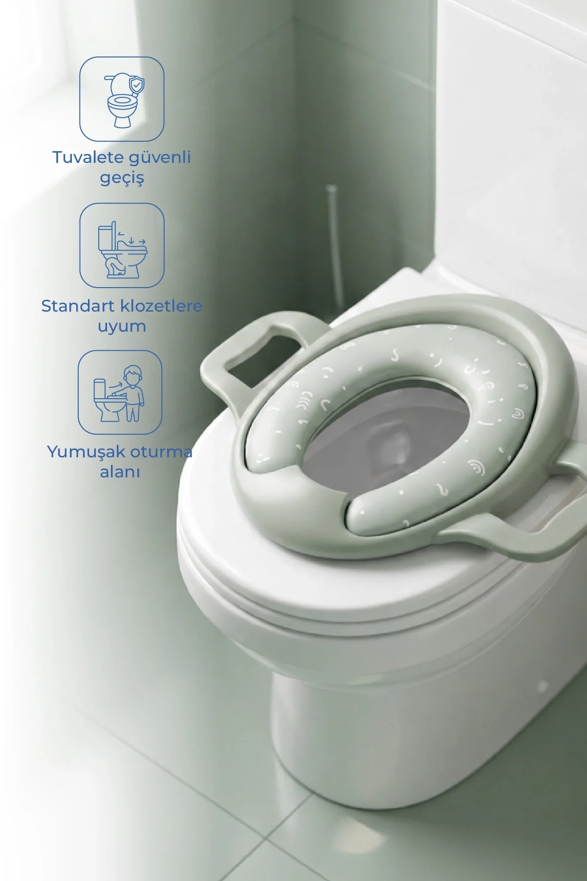 BabyJem Toilet Trainer Mega Soft Green