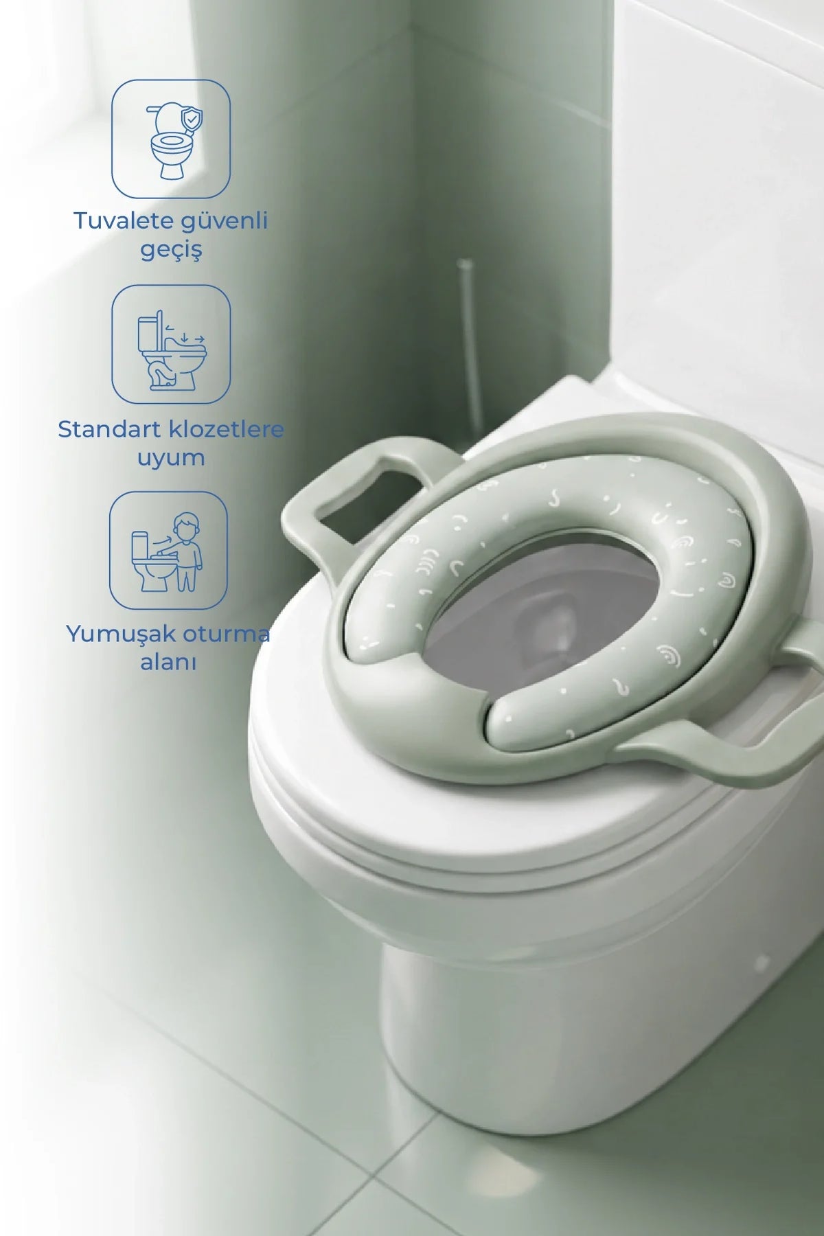 BabyJem Toilet Trainer Mega Soft Green