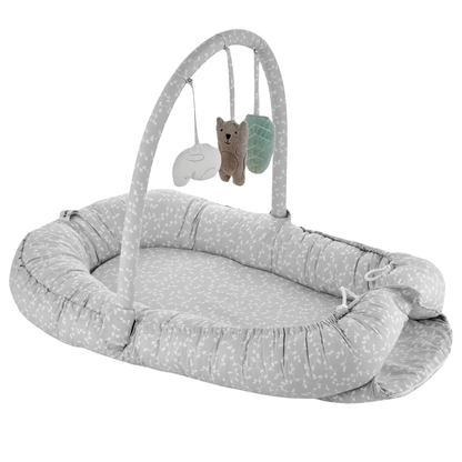 BabyJem Baby Nest with Toys Grey
