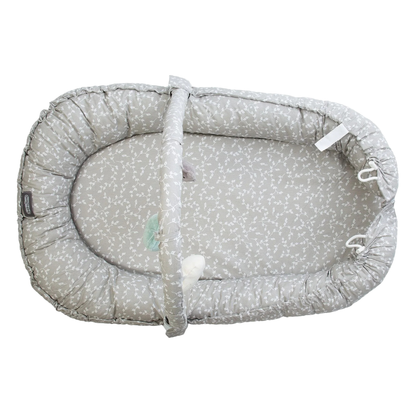 BabyJem Baby Nest with Toys Grey