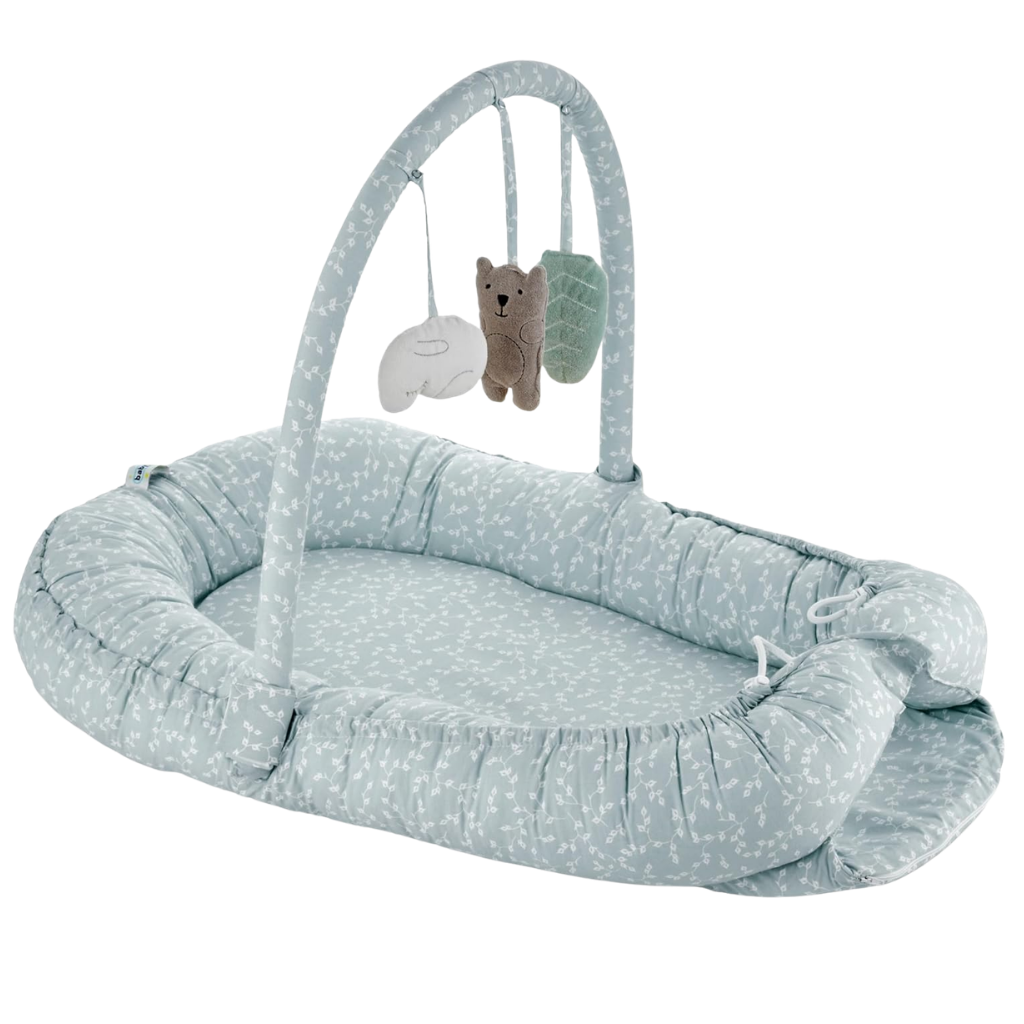 BabyJem Baby Nest with Toys Green
