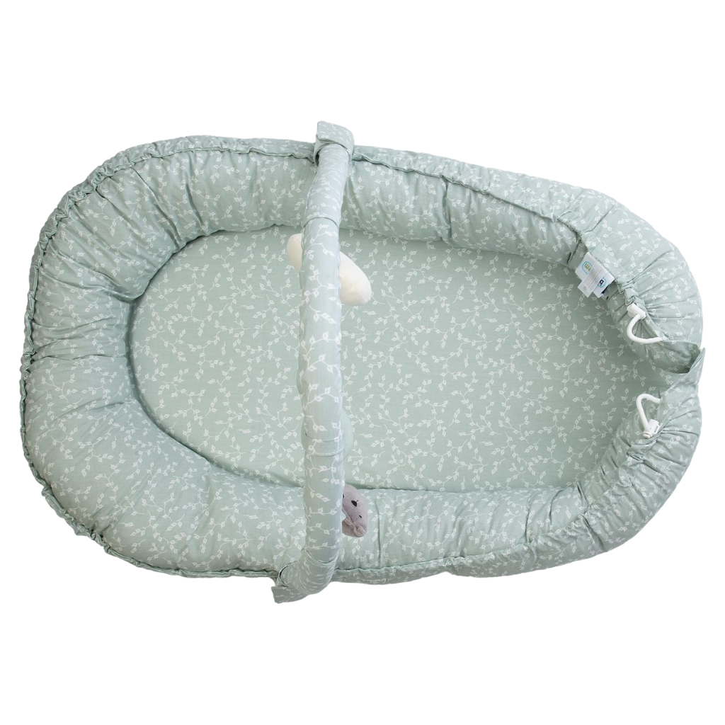 BabyJem Baby Nest with Toys Green