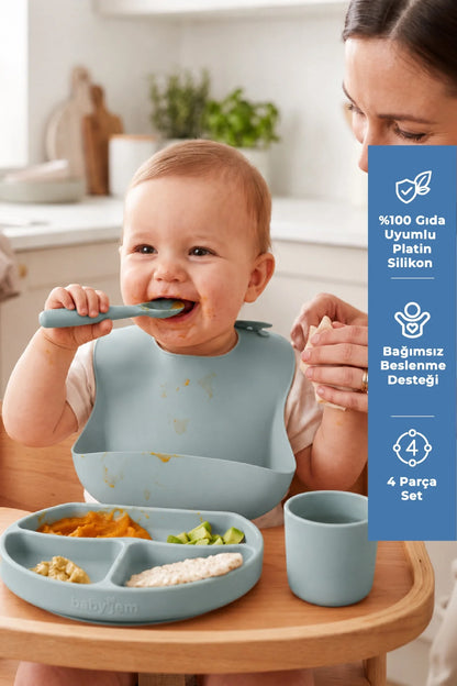 BabyJem Silicone Feeding Set Mint