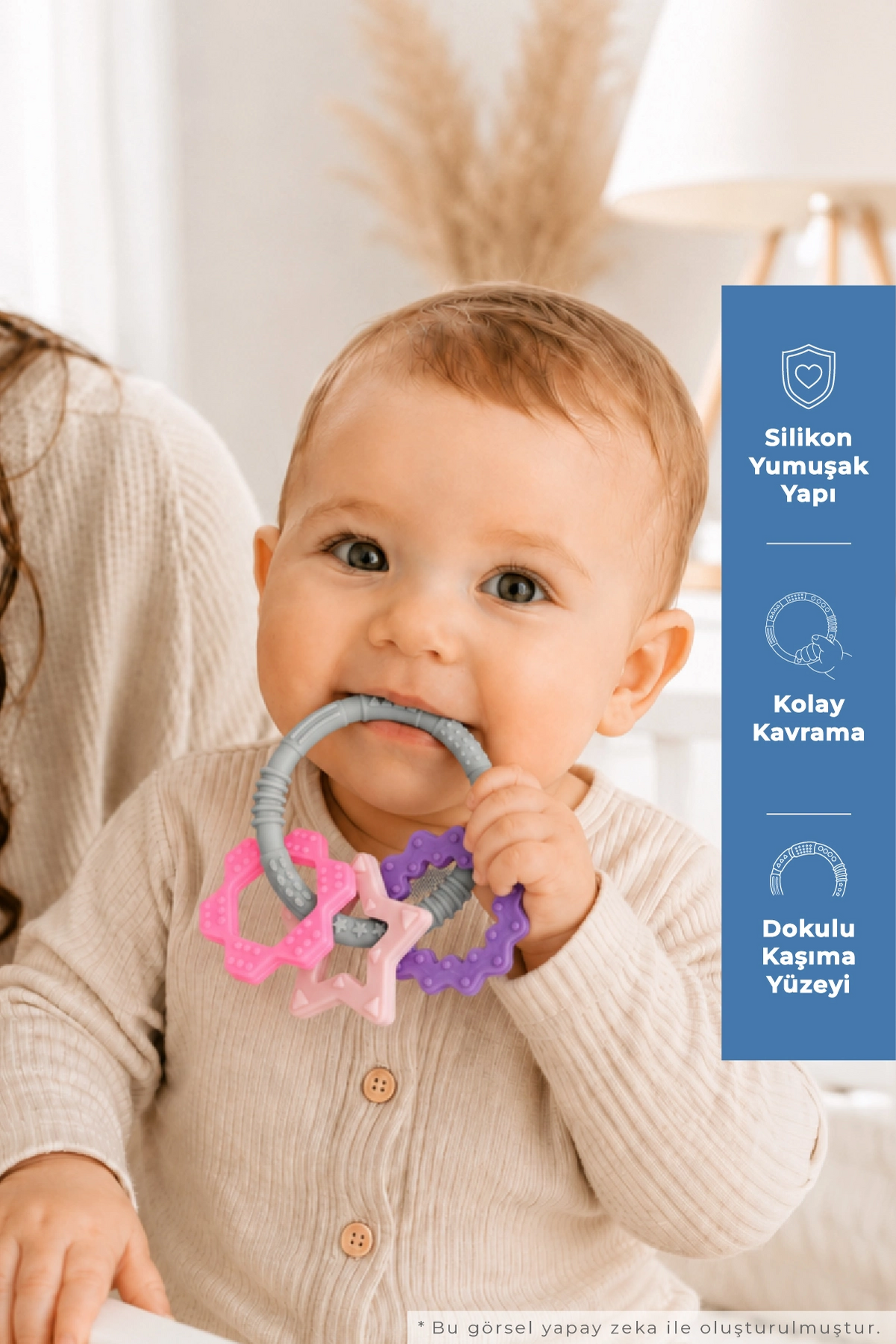 BabyJem Teether Ring Pink