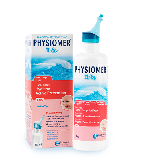 Physiomer Baby Nasal Spray 115ml bottle and pack