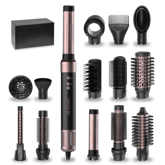 Cecotec CeramicCare AirGlam Black 14in1 hair styler