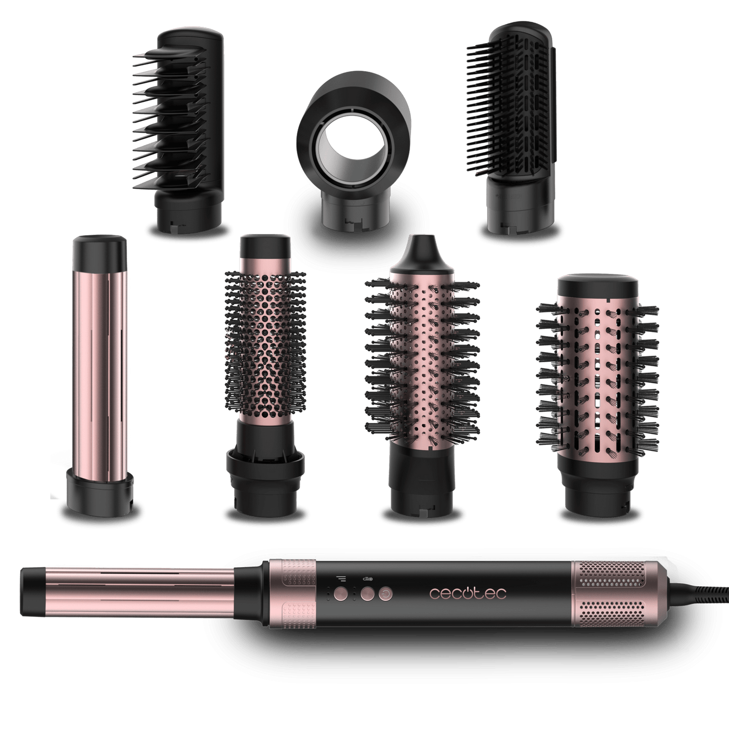 Cecotec CeramicCare AirGlam Black 8in1 hair styler