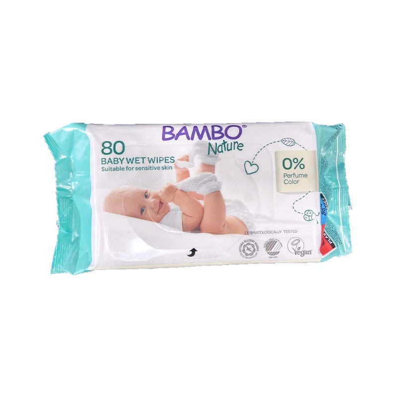 Bambo Nature Wet Wipes x80 Bambo Nature Wet Wipes x80