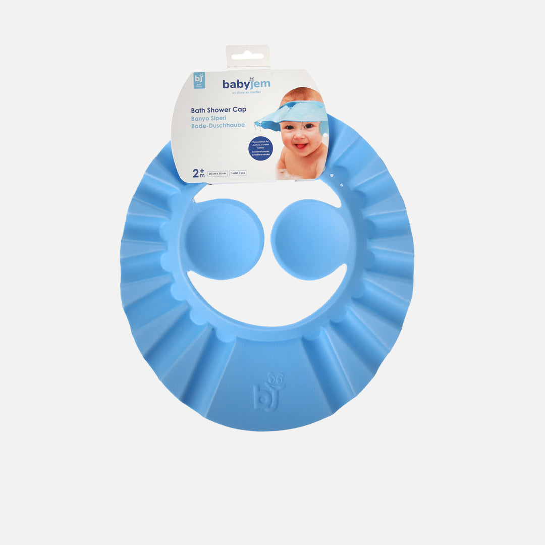 BabyJem Silicone Baby Bath Cap Blue