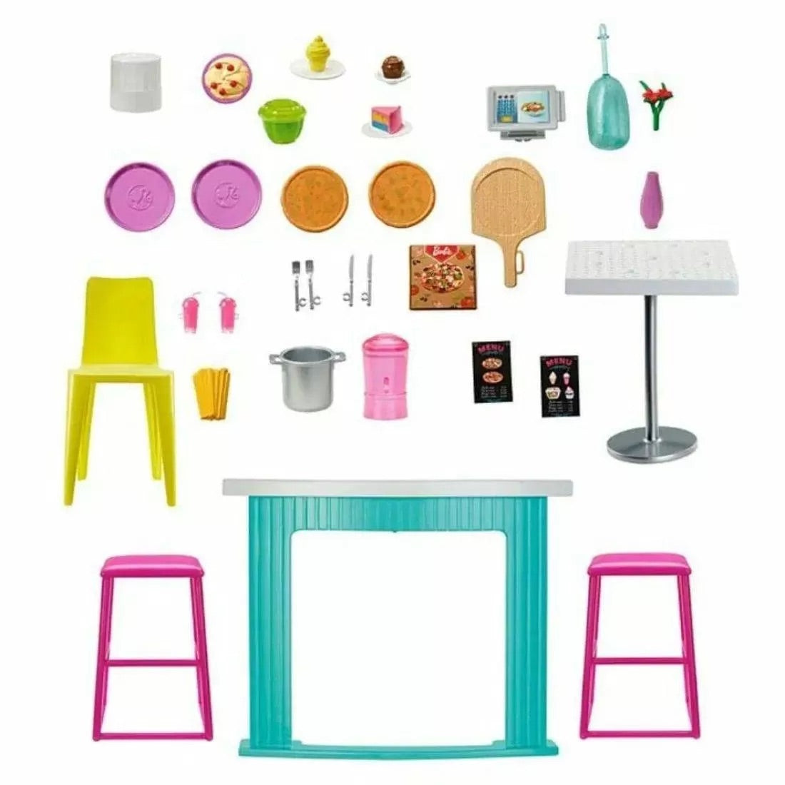 Barbie - Cook 'n Grill Restaurant Playset with 30+ Pieces