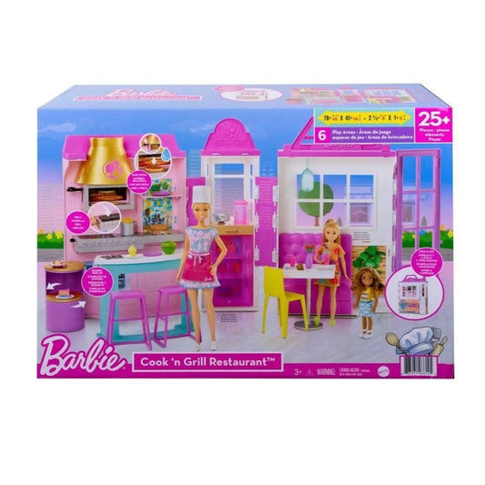 Barbie - Cook 'n Grill Restaurant Playset with 30+ Pieces